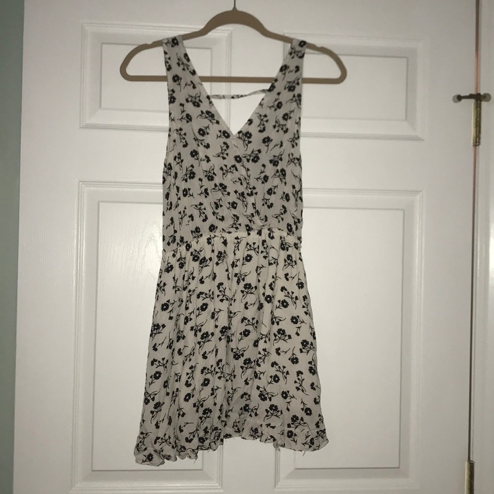 white floral dress